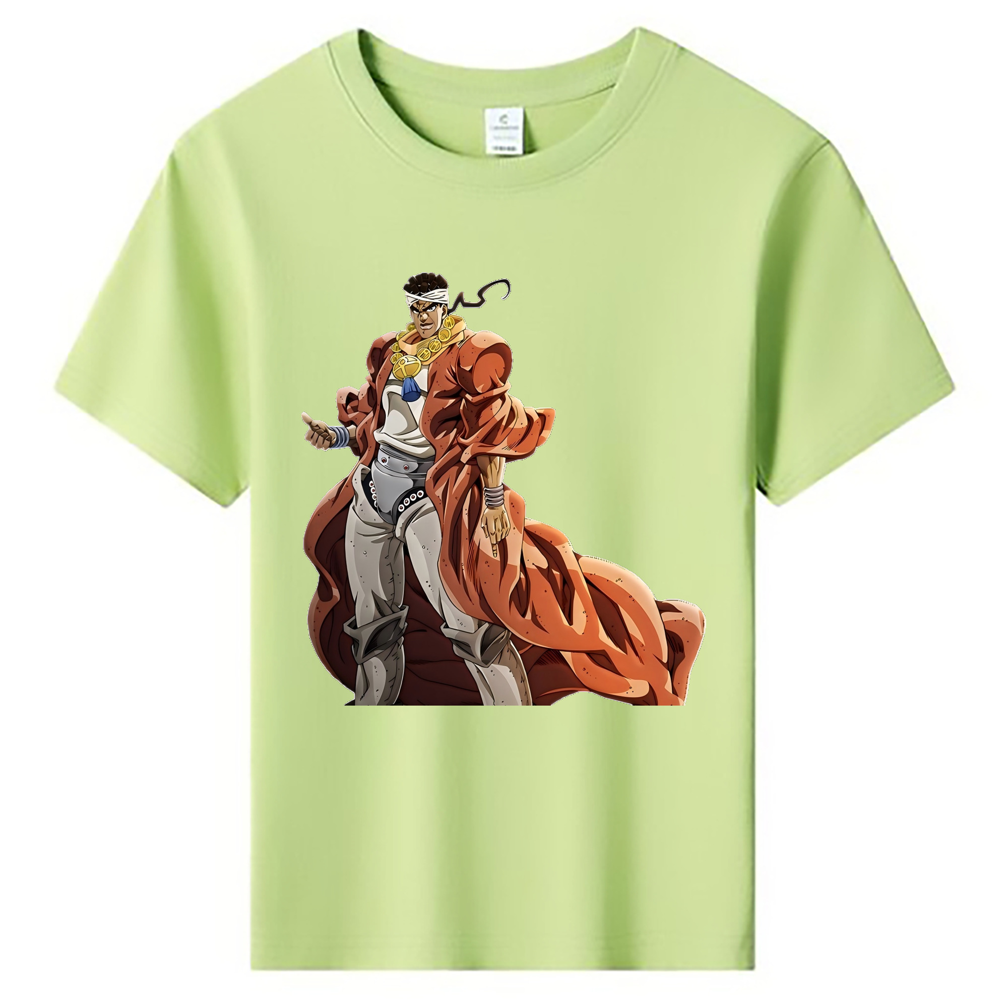 （画像用） ジョジョの奇妙な冒険 ムハンマド?アブドゥル JoJo's Bizarre Adventure Muhammad Avdol 綿100％キッズTシャツ（フロントプリント）